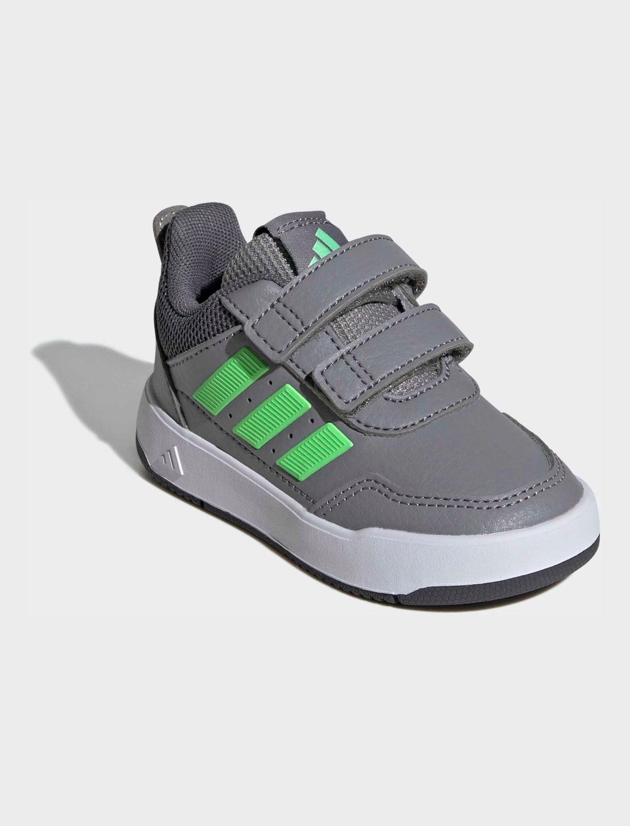 adidas Grey Hook and Loop Tensaur Sport 3.0Infant Trainers