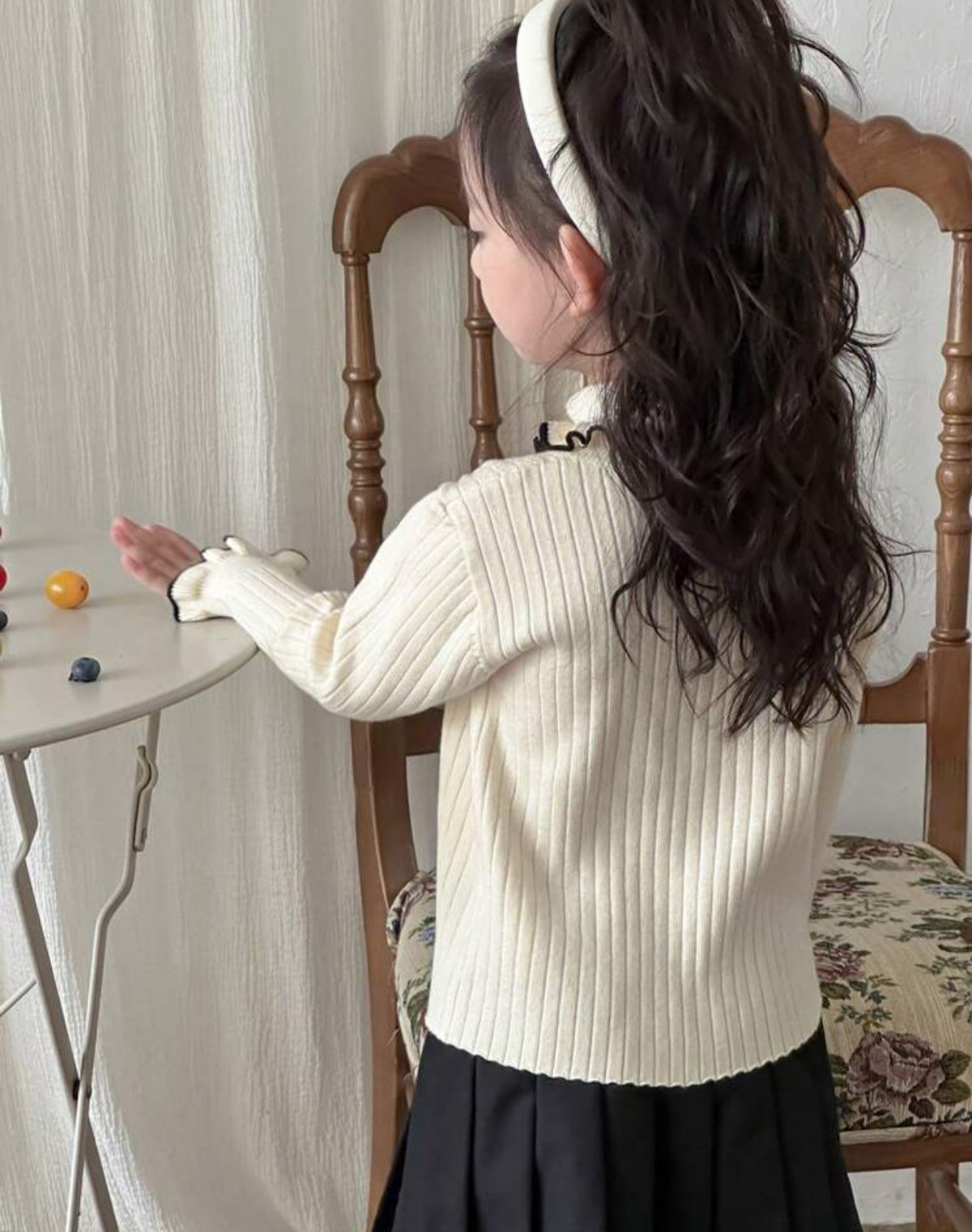 Dazy Kids Young Girl Minimalist Casual Daily Long Sleeve Sweater