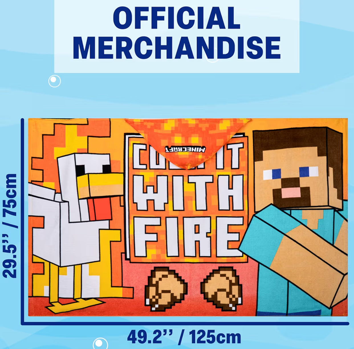 Minecraft Hooded Towels for Boys