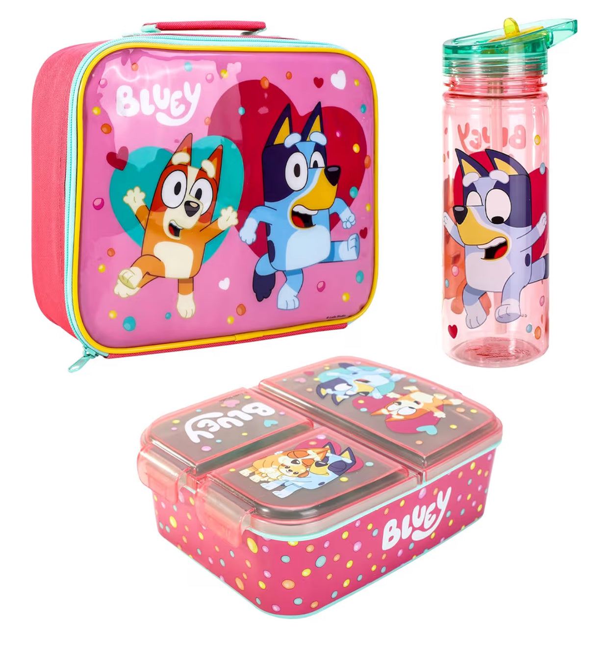 Bluey Kids Childrens Lunch Box Set