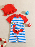 Baby Boy Crab Swimsuit (immediate)