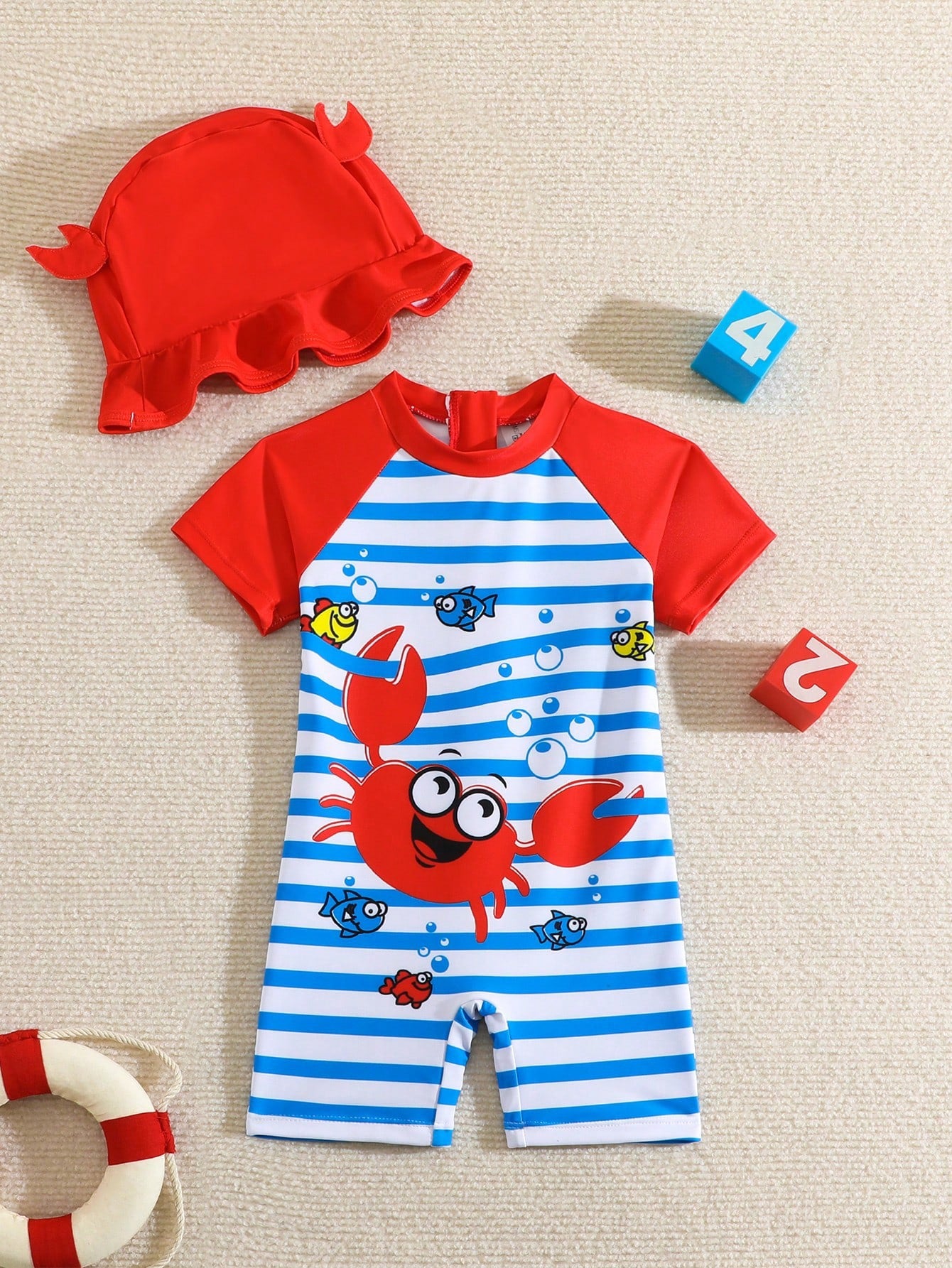 Baby Boy Crab Swimsuit (immediate)