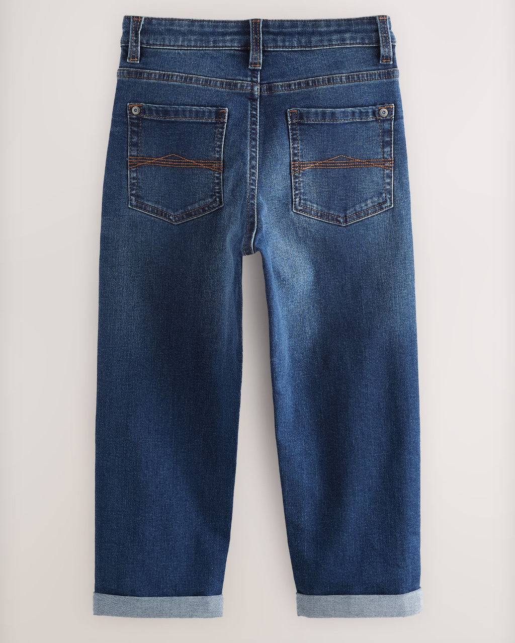 Blue Indigo Loose Fit Stretch Jeans