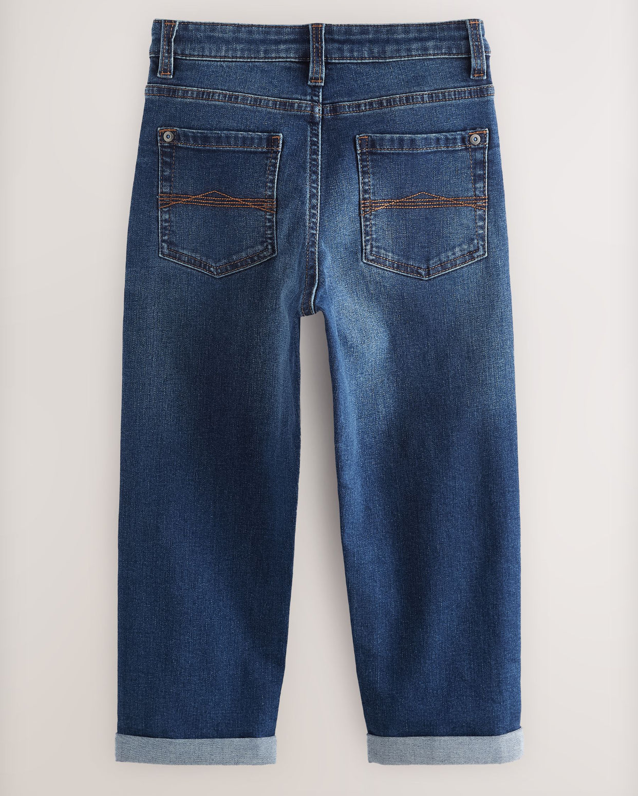Blue Indigo Loose Fit Stretch Jeans