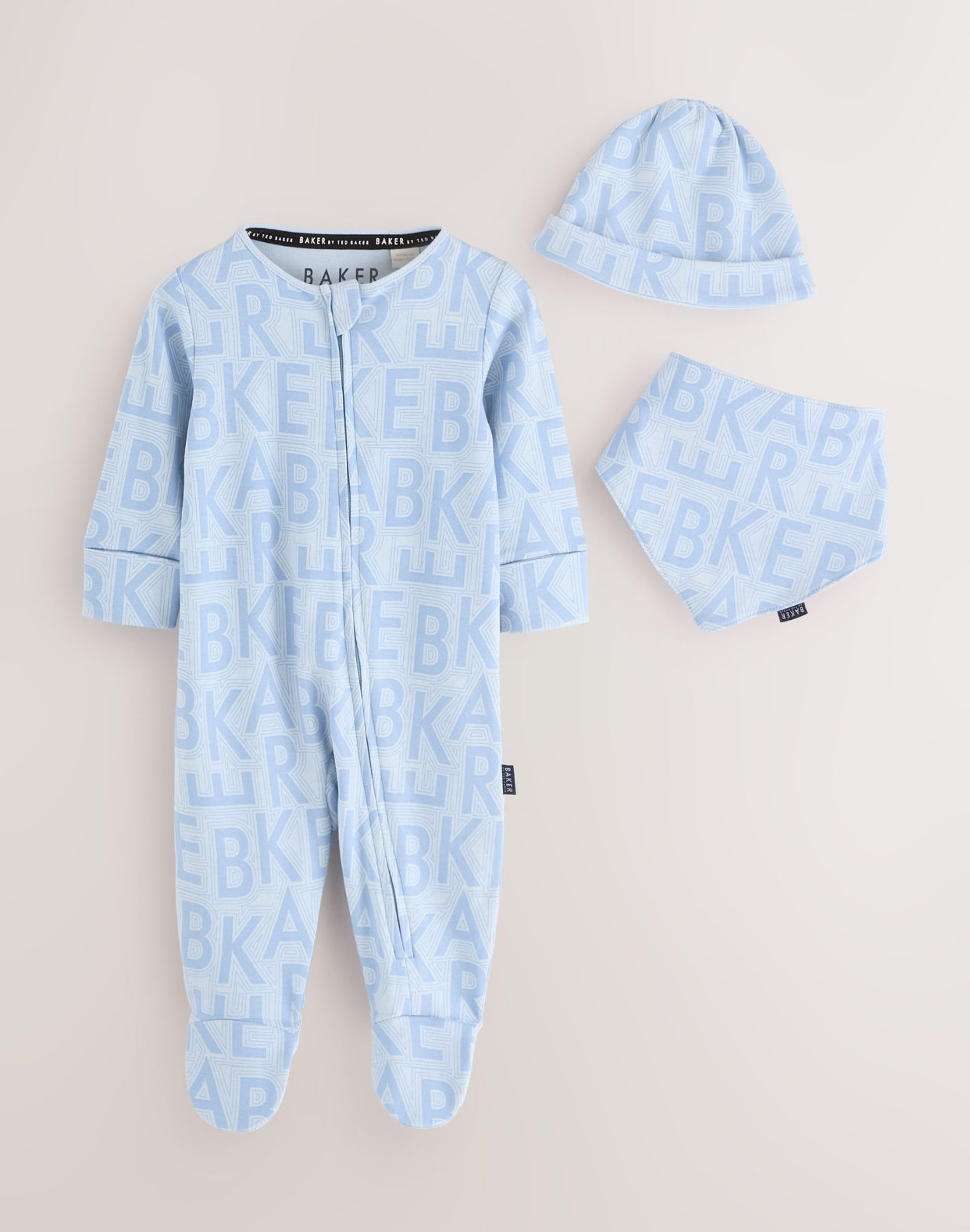 Baker by Ted Baker Sleepsuit Hat and Bib Set