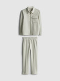 A zip-up jacket and pintuck joggers clothing co-ord