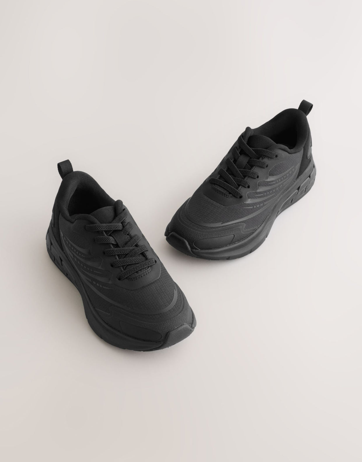 Black Standard Fit (F) Elastic
Lace Trainers