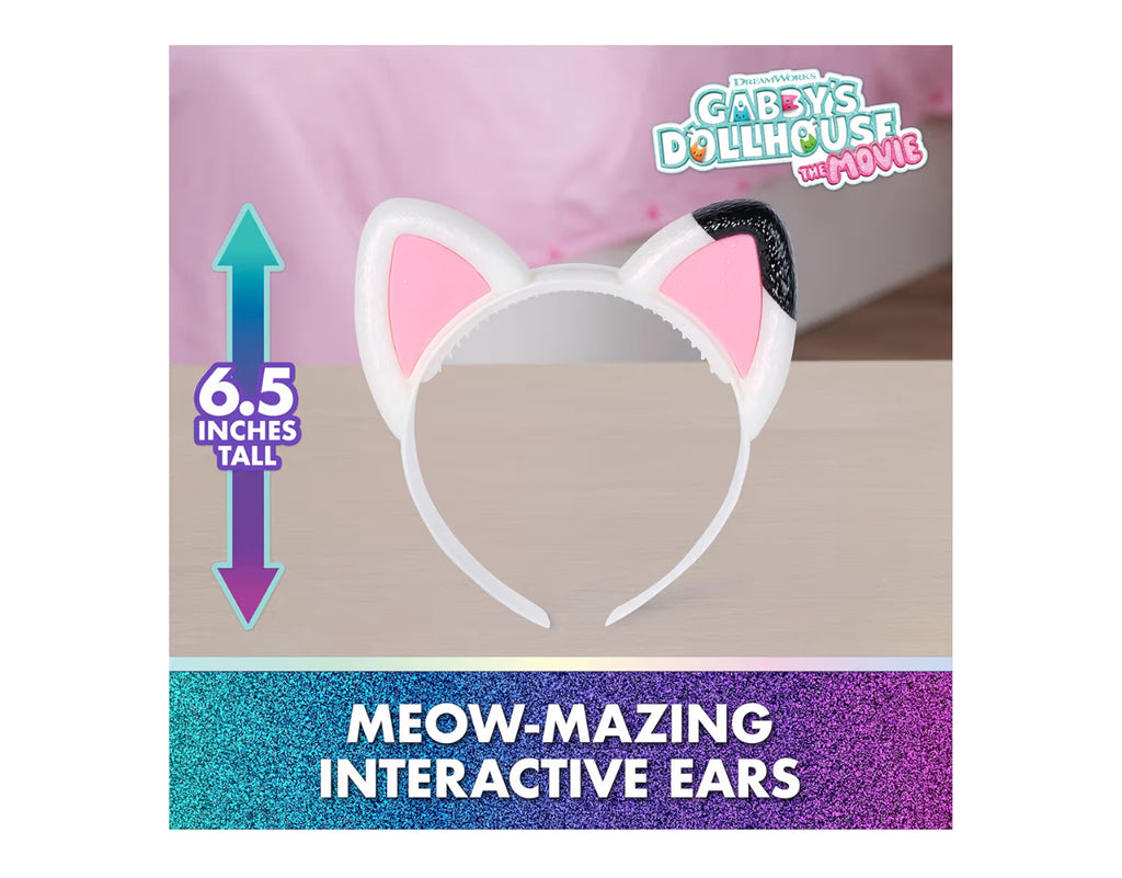 Gabby's Dollhouse: The Movie, Meow-mazing Interactive Ears, Hairband with Lights, Sounds and 3 Modes of Play