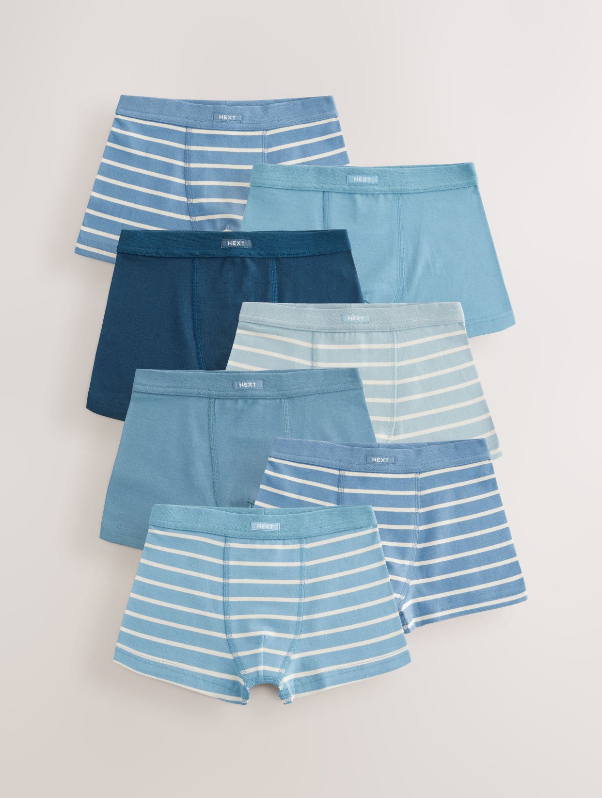 Blue Stripe Soft Waistband Trunks 7
Pack