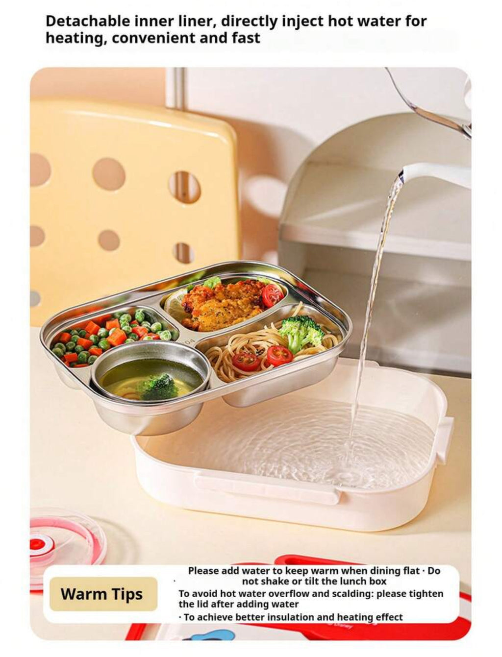Disney Zootopia Pattern Layered Stainless Steel Insulated Lunch Box