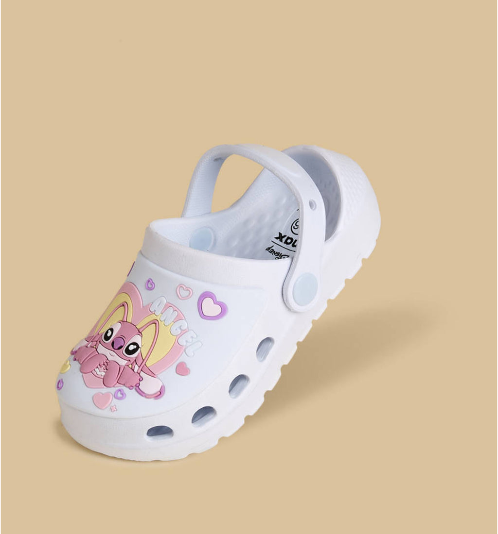 Stitch and Angel Embossed Clogs