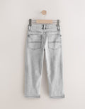 Light Grey Loose Fit Stretch Jeans