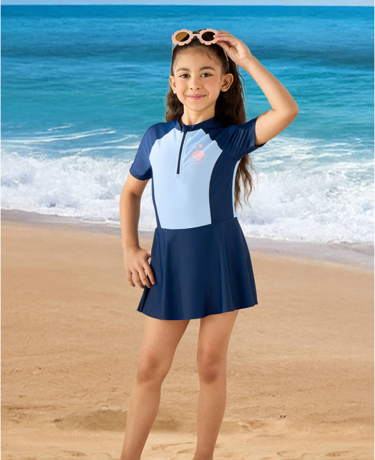 Printed Swim Dress (immediate)