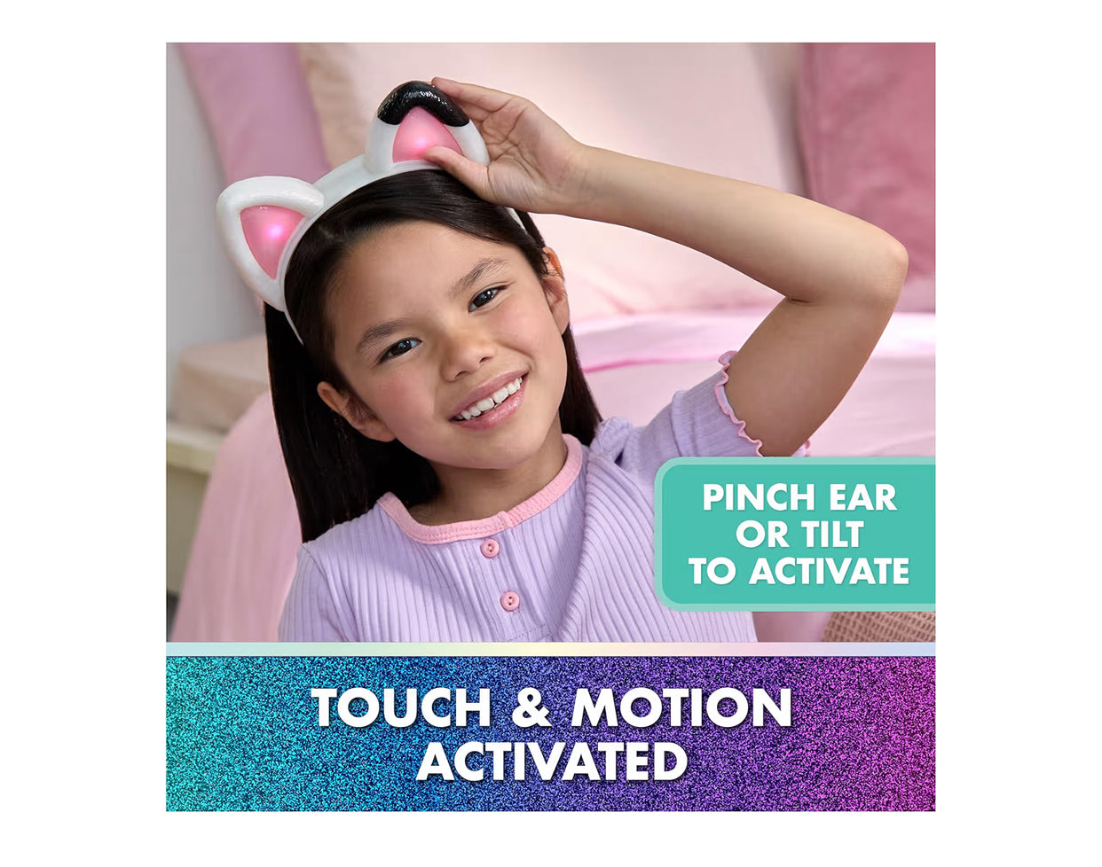 Gabby's Dollhouse: The Movie, Meow-mazing Interactive Ears, Hairband with Lights, Sounds and 3 Modes of Play