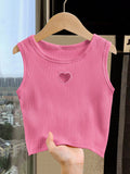 Young Girl Pink Heart Top