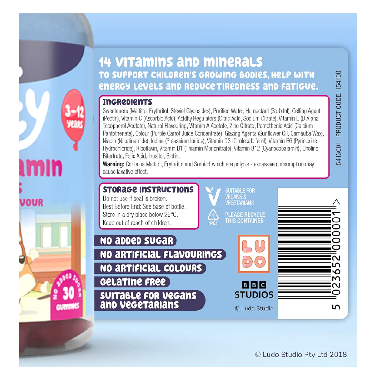 Bluey Kids Multivitamin Gummies