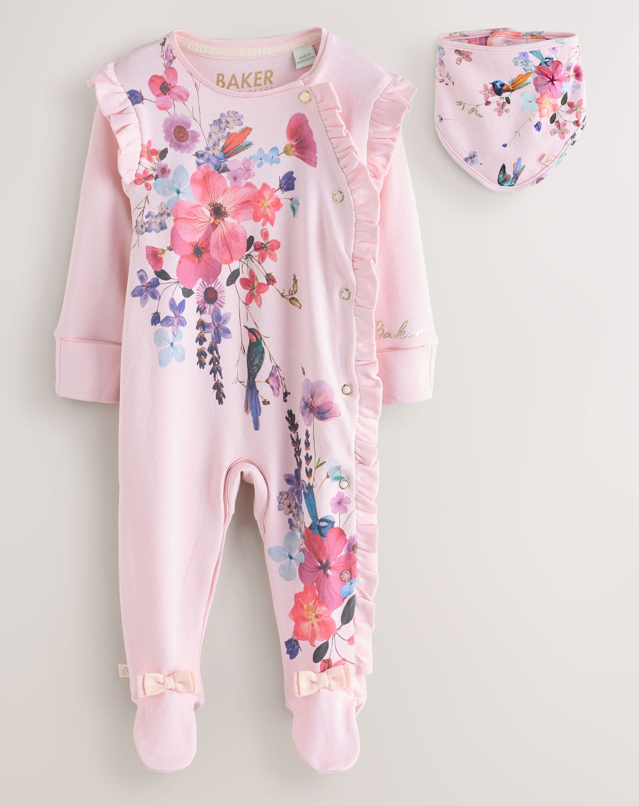 Baker by Ted Baker 2 Piece Frill Sleepsuit