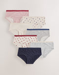 Red/Blue Hipsters Briefs 7 Pack