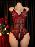 Woman Lace Romper