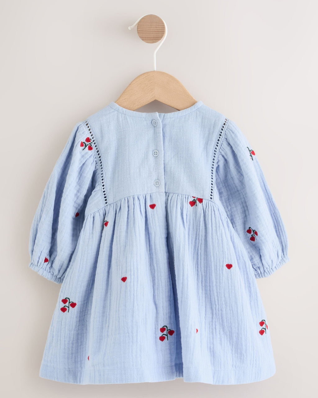 Blue/Red Baby Long Sleeve Embroidered