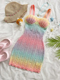 Women's Vacation Knit Fabric Mini Dress