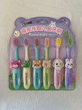 6pcs Cartoon Children Toothbrush (immediate)