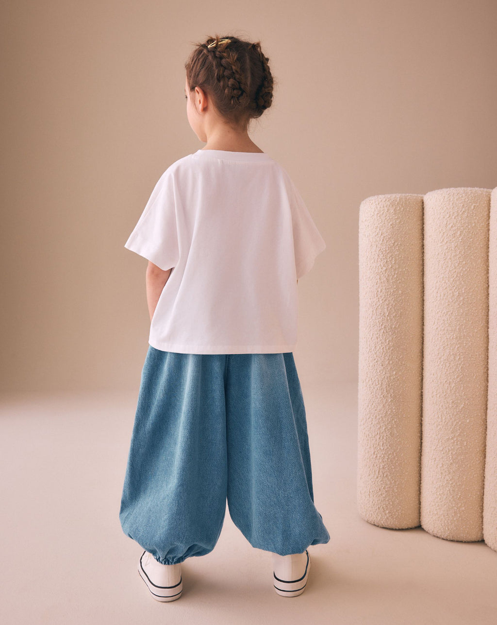 Mid Blue Cuffed Jeans