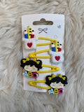 4pcs school hair clip