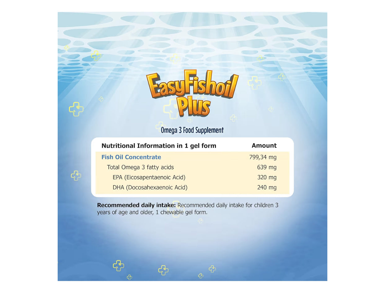 EasyFishoil Plus Omega 3 Fish Oil chewable Supplements