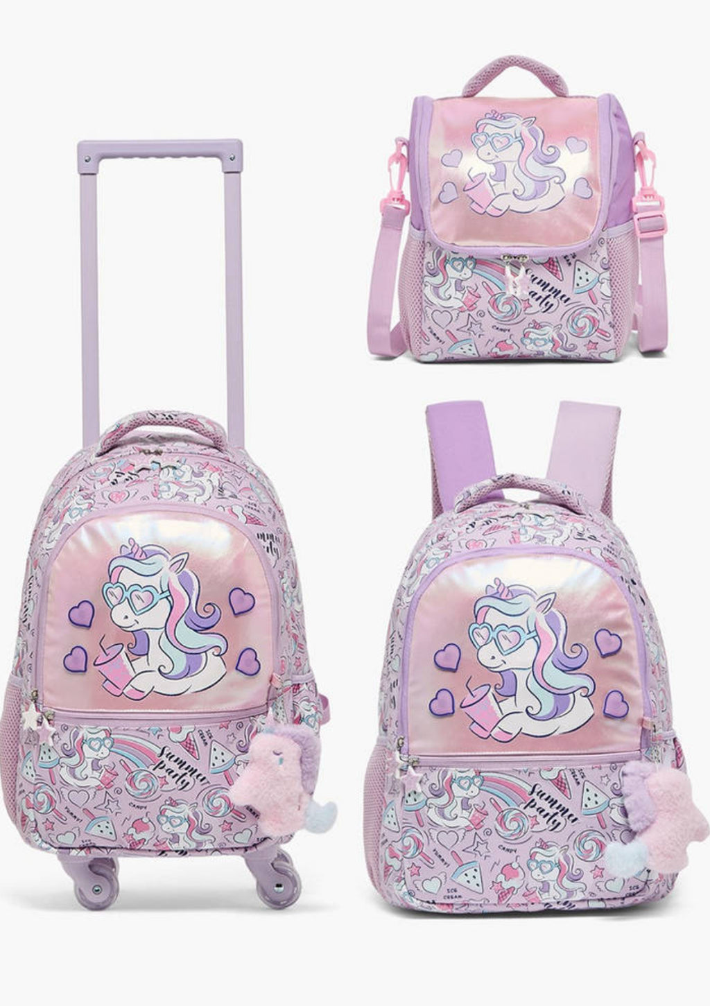 Light Up Unicorn Backpack 16 inch