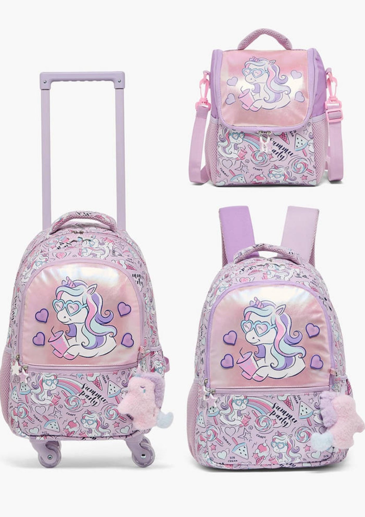 Light Up Unicorn Backpack 16 inch