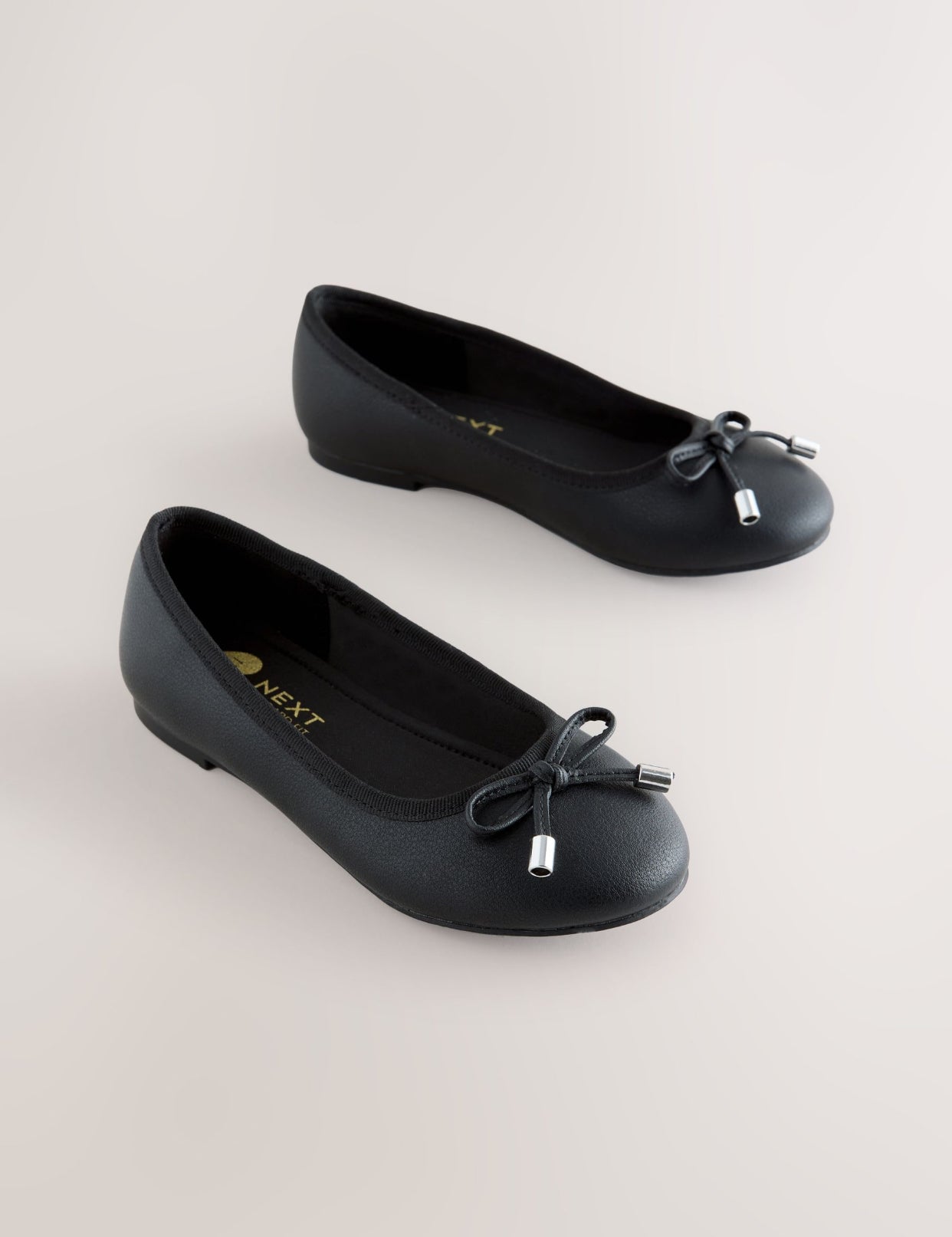 Black Matte Standard Fit (F) Ballerina School Shoes