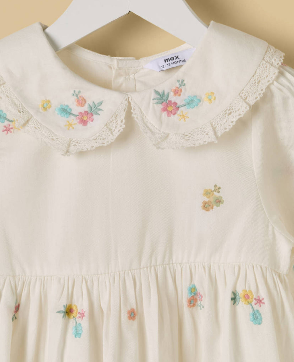 Embroidered Cotton Dress with Bloomers