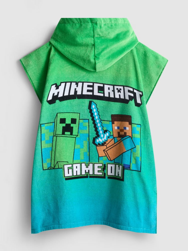 Minecraft Hooded Towelling Poncho