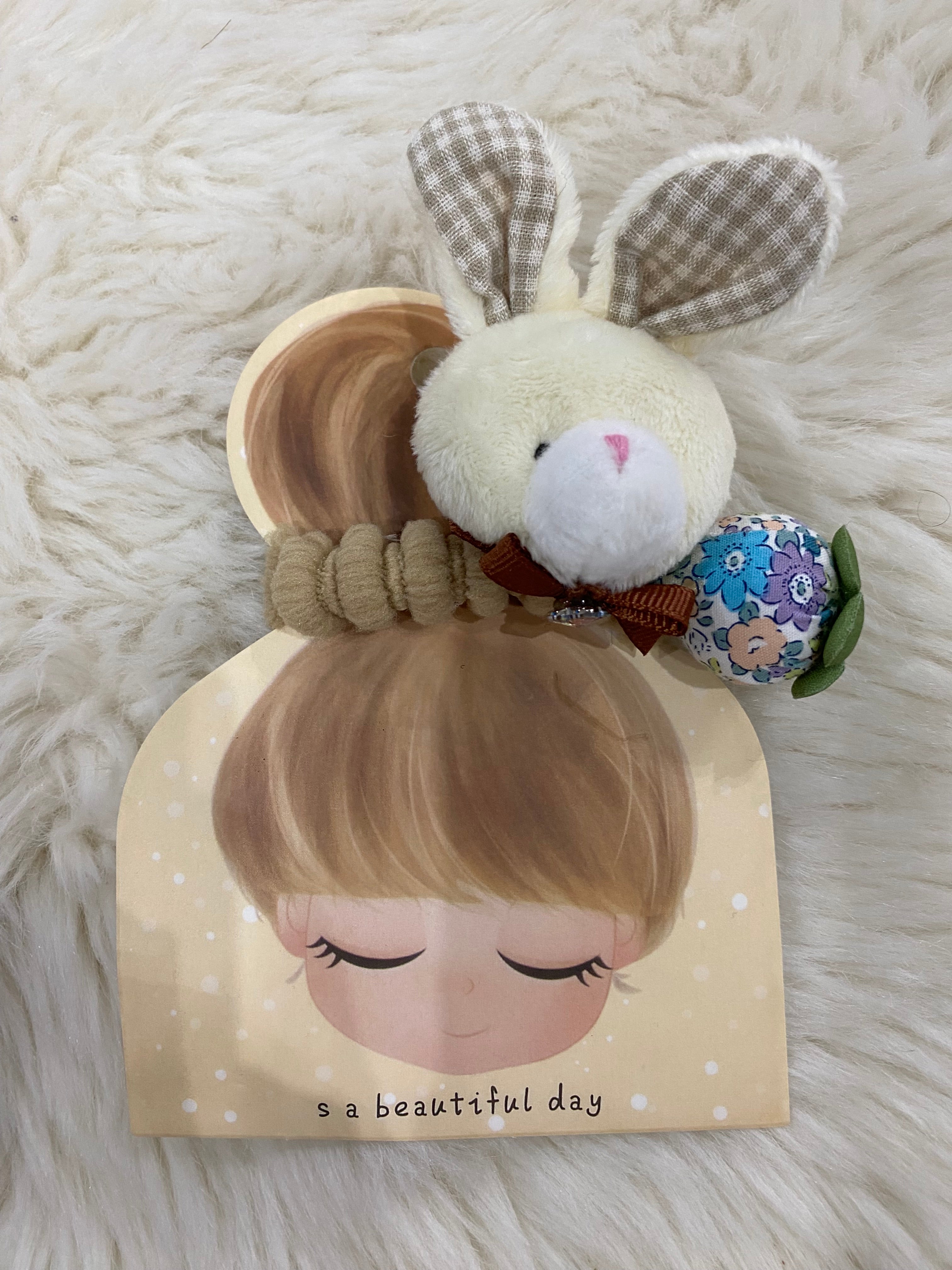 1pc bunny hair scrunchie