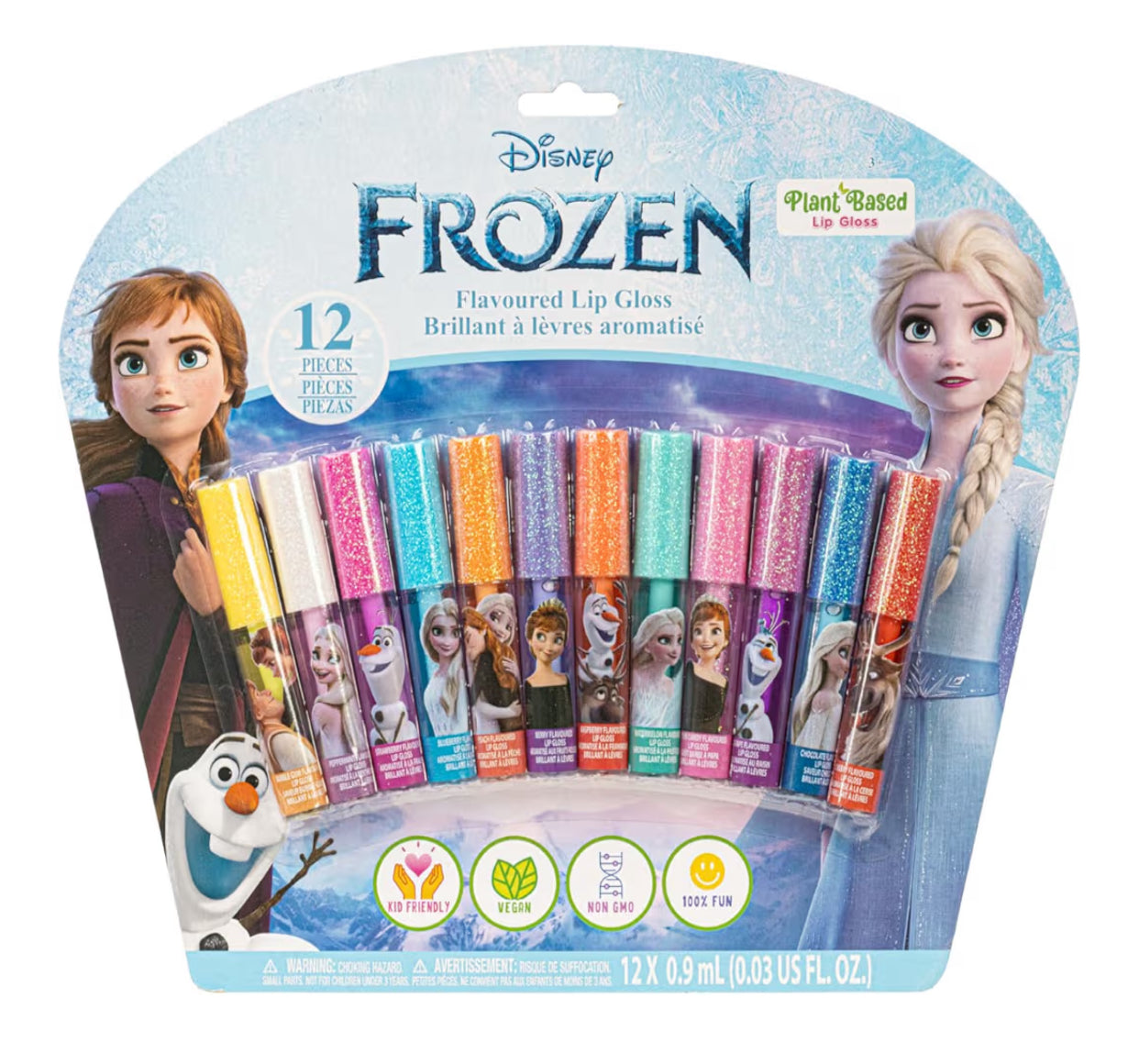Disney Frozen 12 Piece Plant Based Lip Gloss
