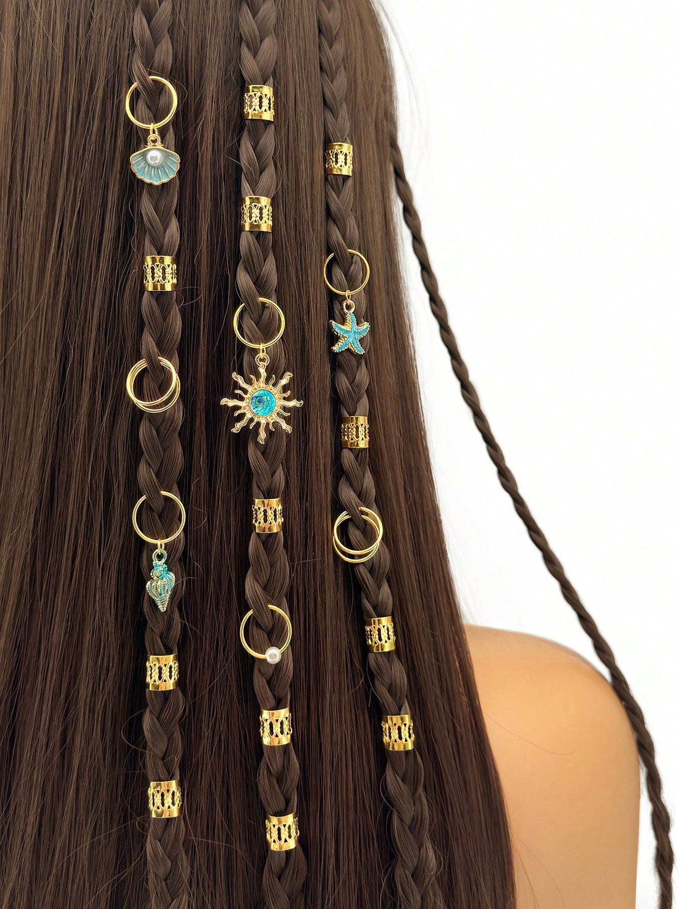 45pcs Ocean Hair Rings