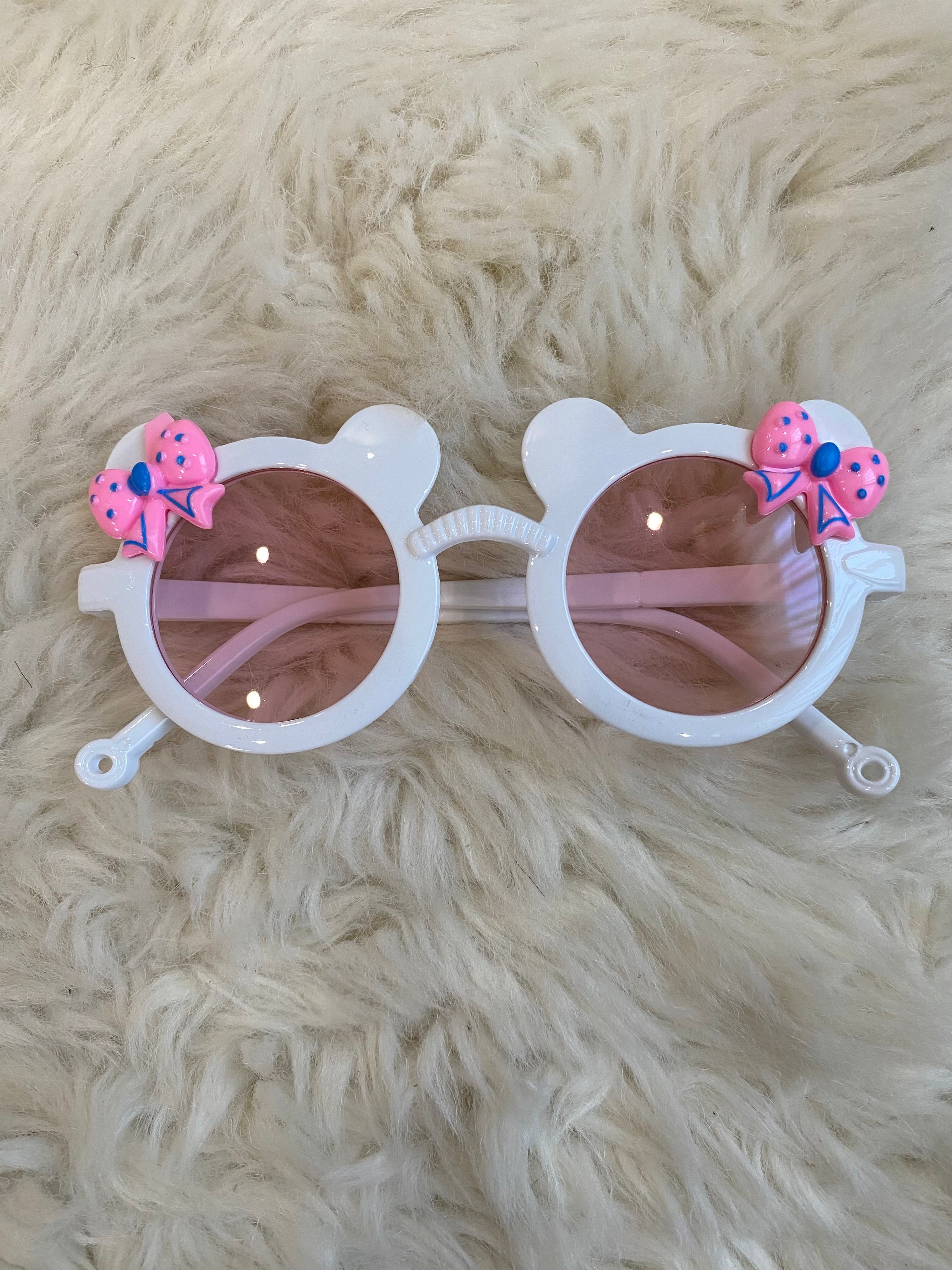 1pc Girl Bear Sunglasses (immediate)
