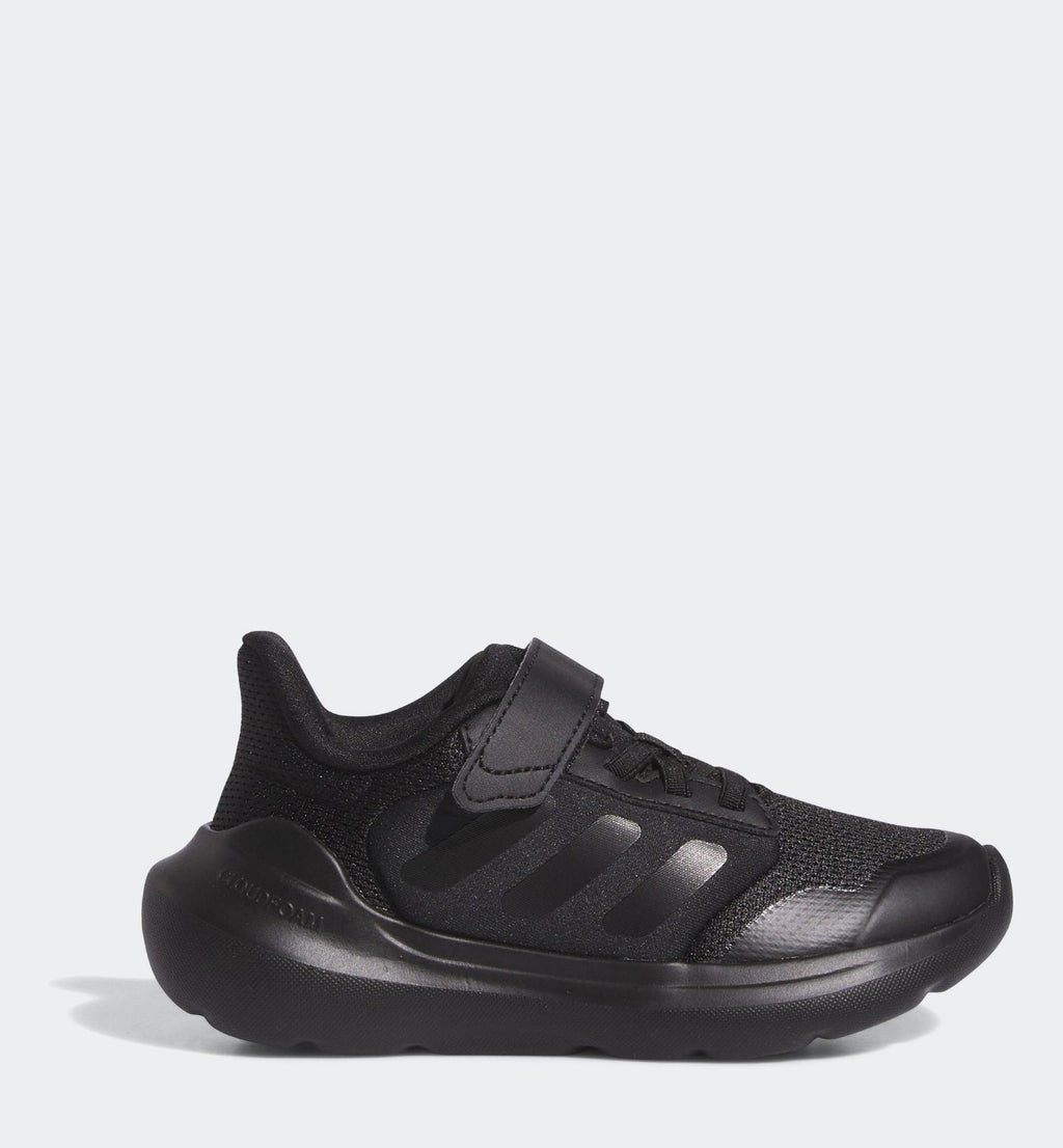 adidas Black Tensaur Run 2.0 Hook and Loop Kids Trainers