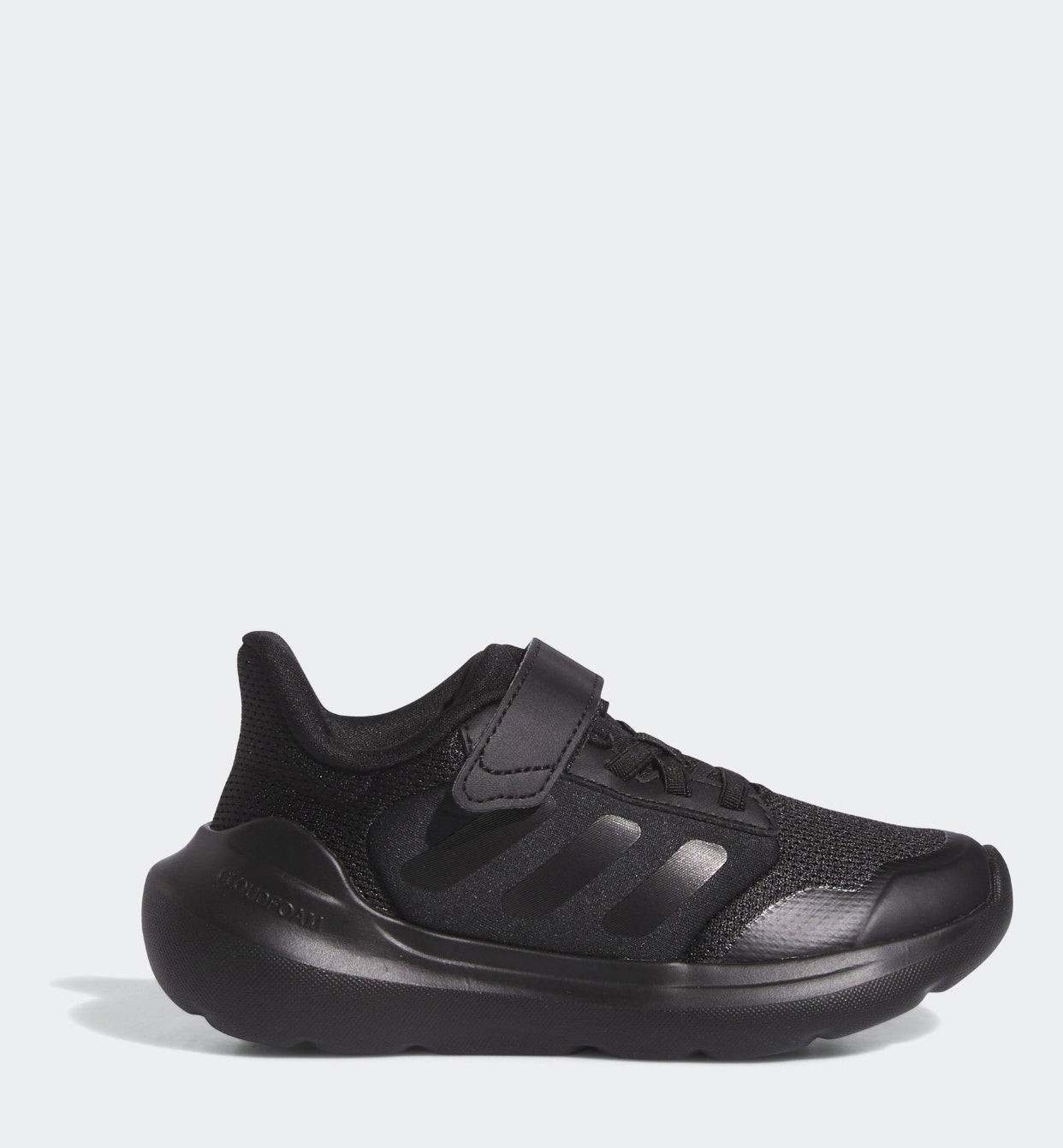 adidas Black Tensaur Run 2.0 Hook and Loop Kids Trainers