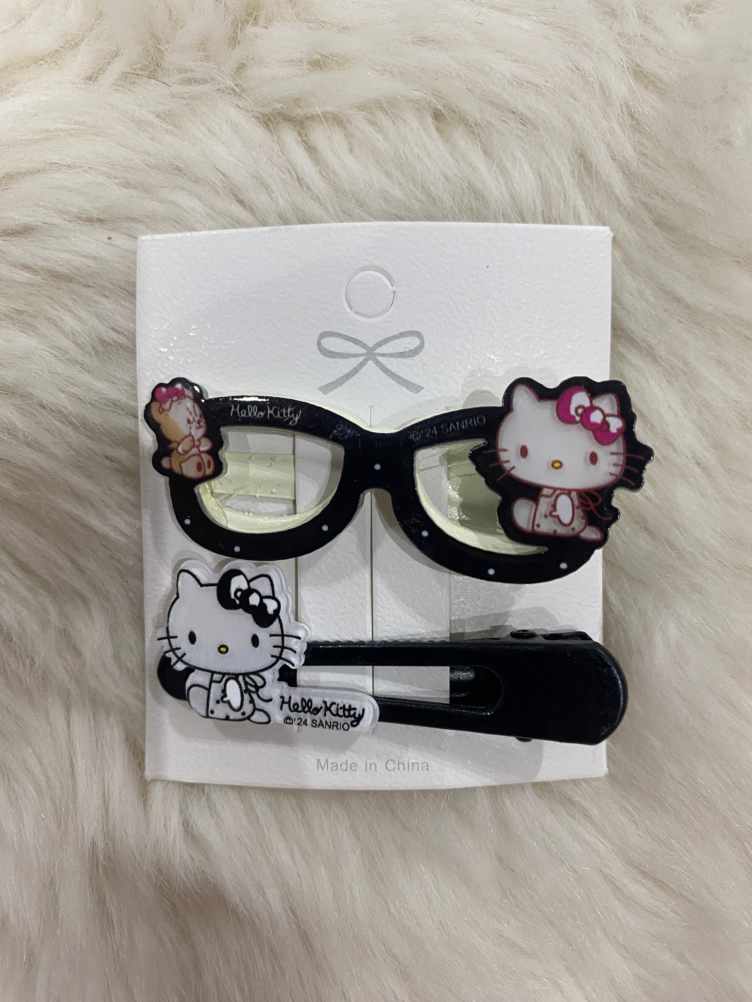 2pcs hello kitty hair clips