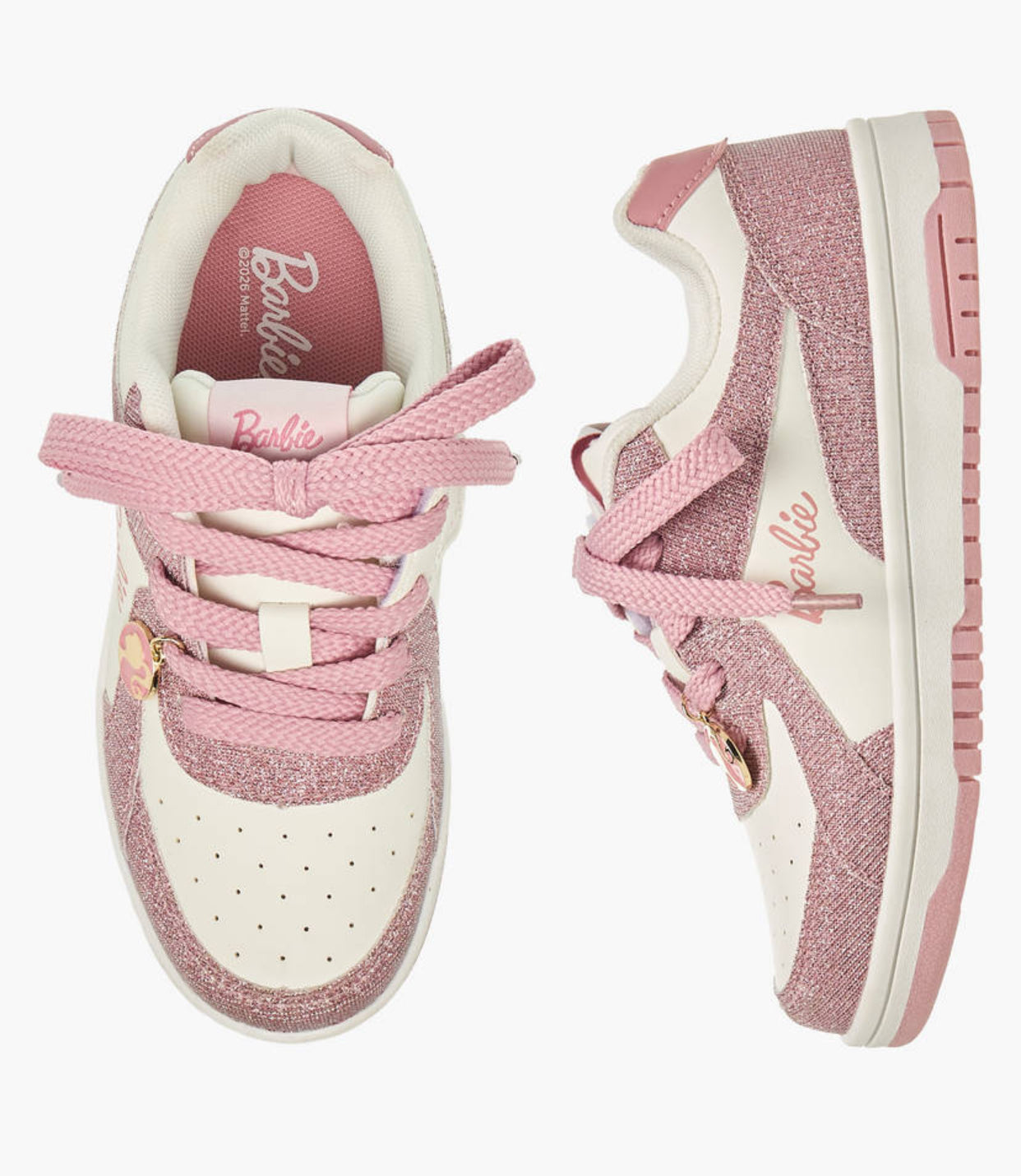 Barbie Girls Panelled Lace-Up Sneakers