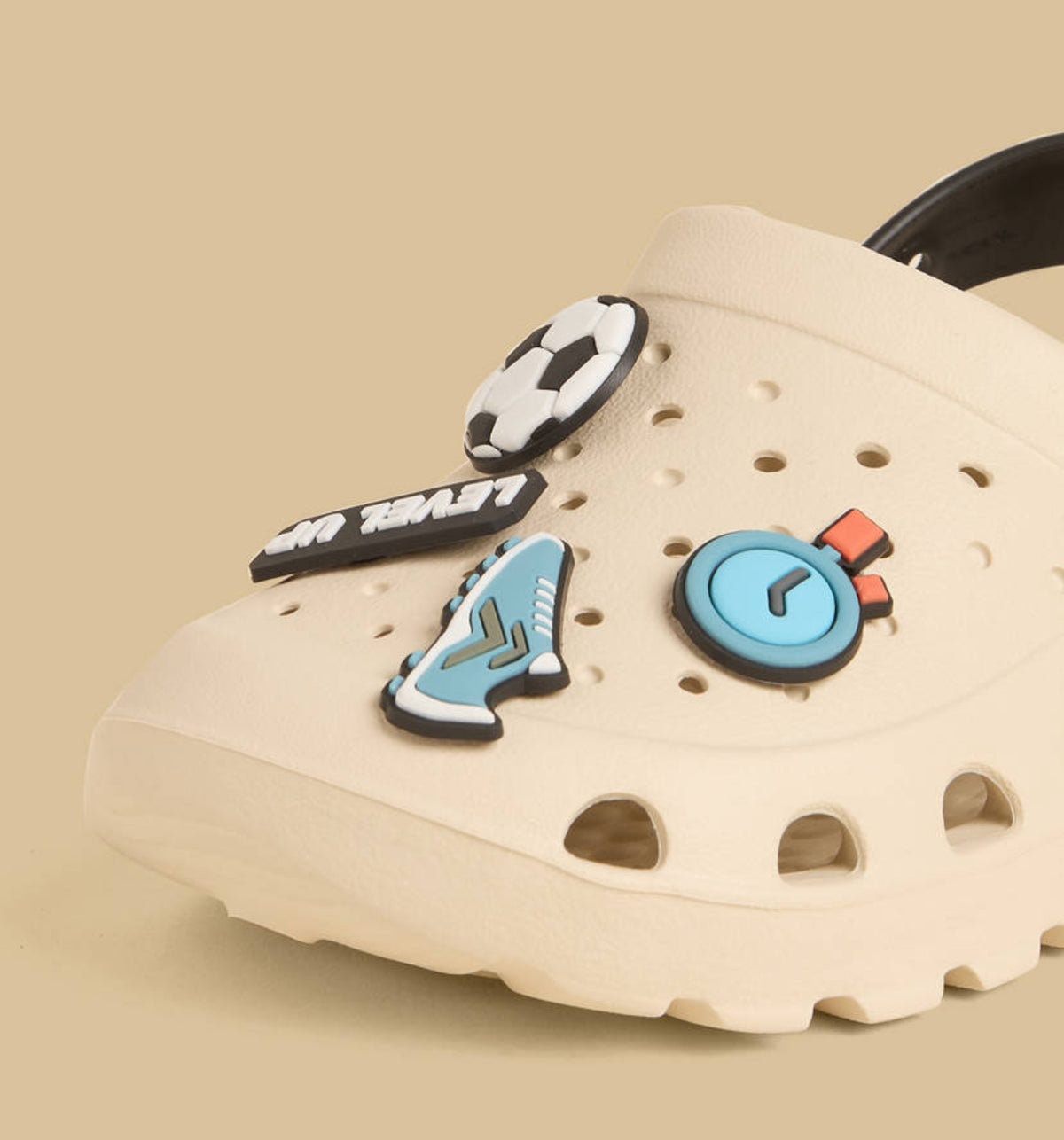 Football Jibbitz Clogs with Backstrap