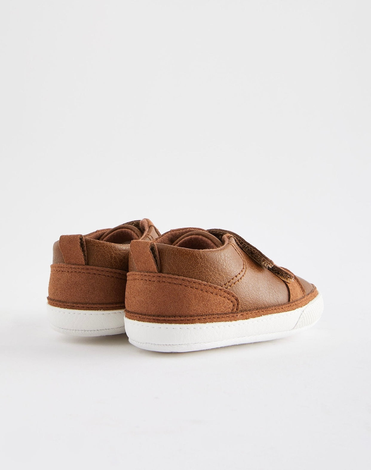 Tan Brown Touch Fastening Baby Trainers