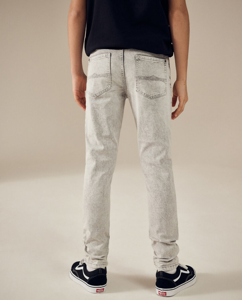 Light Grey Skinny Fit Stretch Jeans