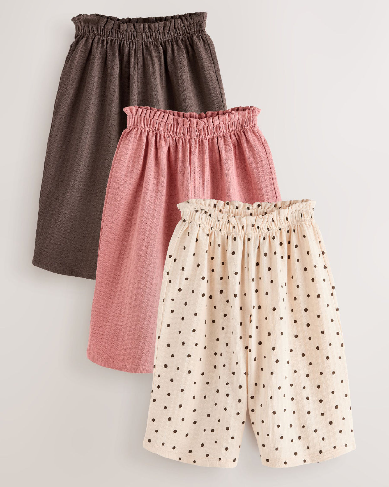 Neutral Wide Leg Trousers 3 Pack