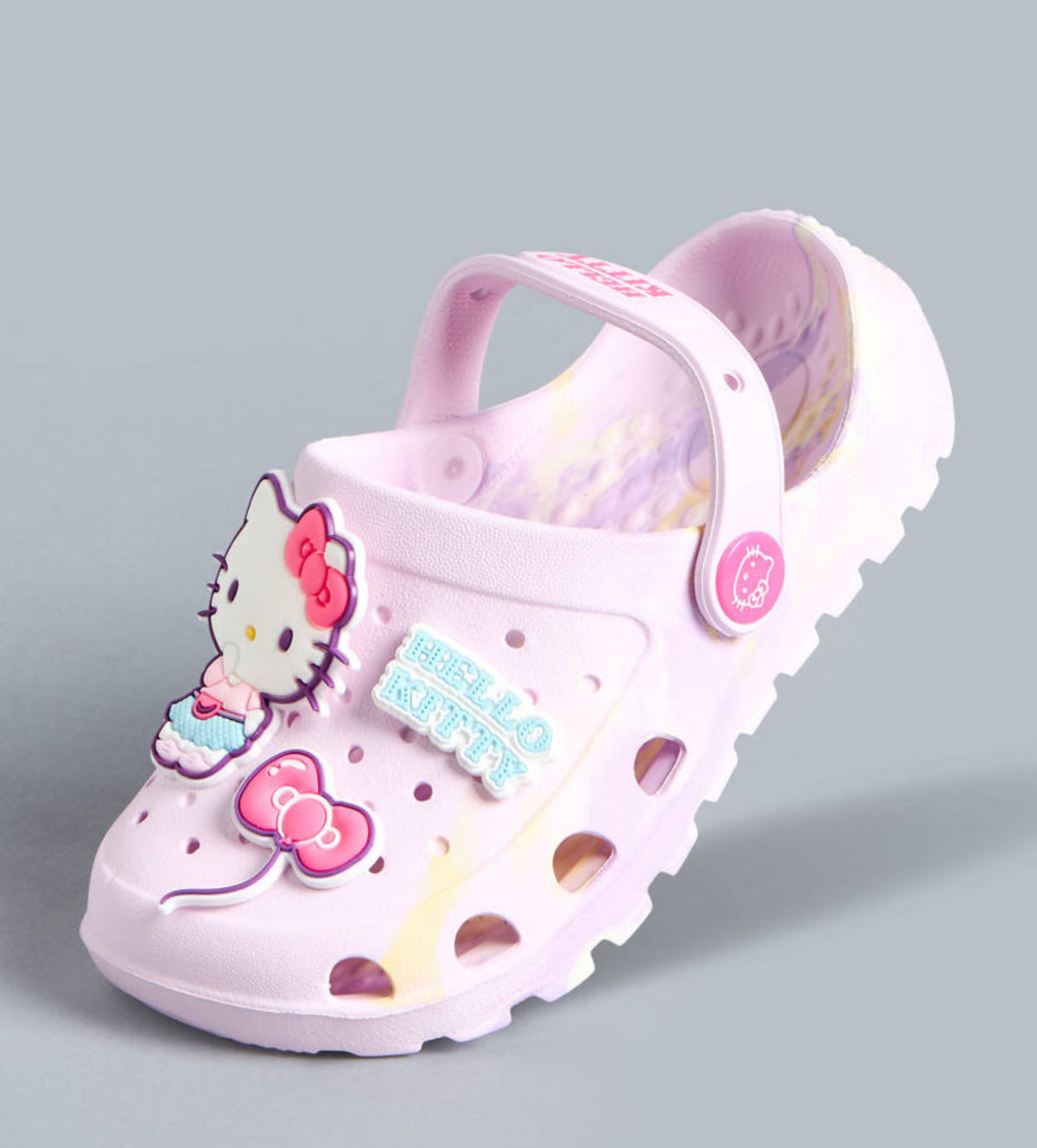 Hello Kitty Applique Clogs with Backstrap