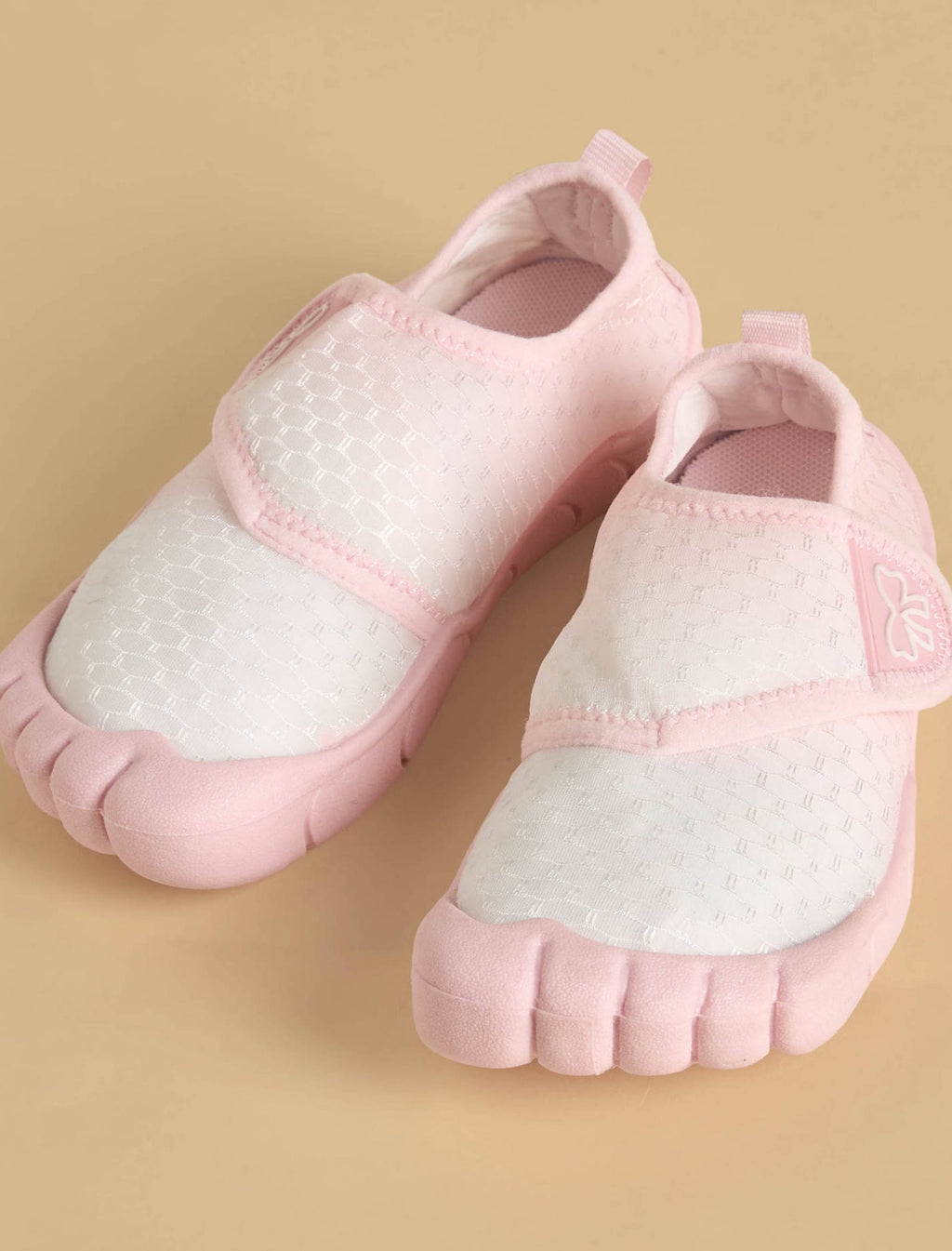 Textured Pool Shoes with Hook and Loop Closure