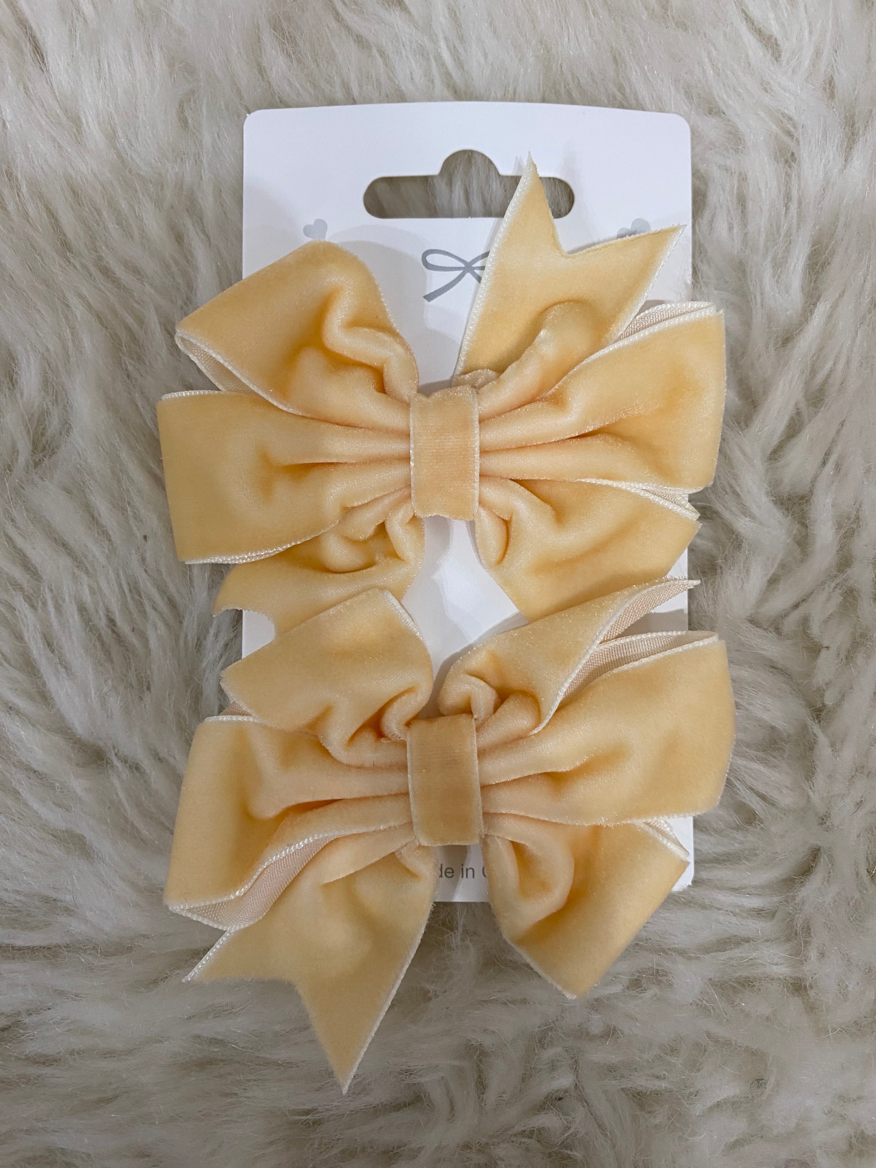 2Pcs Velvet Hair Bows Clips