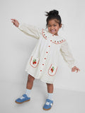 Strawberry Embroidered Collared Dress